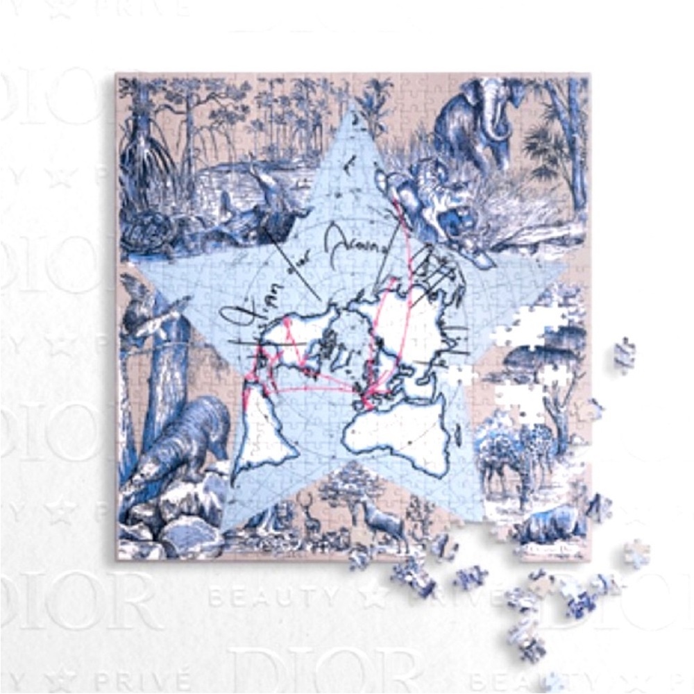 Dior package! Puzzle, velvet makeup pouch, Miss Dior Parfum deluxe sample